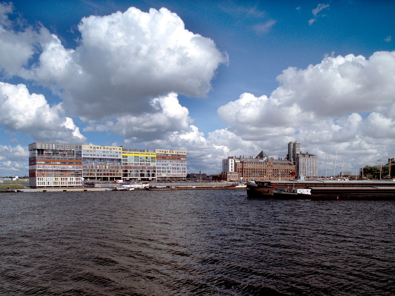 wide shot of Silodam Amsterdam